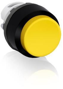 ABB Stotz-Kontakt MP3-10Y, push button actuator yellow, high-momentary, front ring plastic black, 1SFA611102R1003