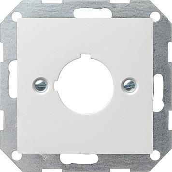 Gira 027227 cover+support ring devices with 22.5 mm system 55 pure white matt