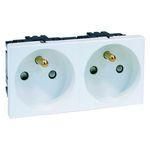 Hochköpper 00414741 B 6272.02 EMS SI 2-way pure white socket