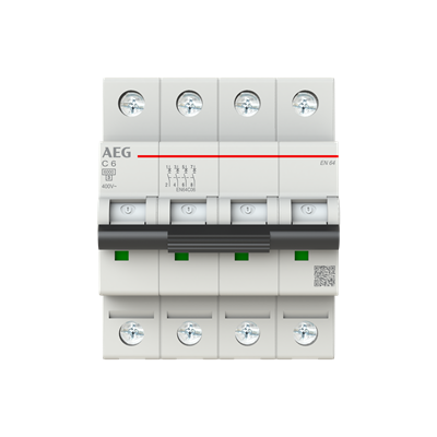 Busch-Jaeger 2CDS254088R0064 Elfaplus 6kA C-6A 4P circuit breaker