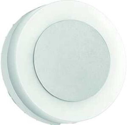 Brumberg 10030173 LED wall light, 10W, 1LED, 3000K, 665lm, white, converter, plastic opal, IP54