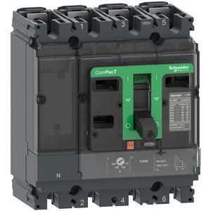 Schneider Electric C10V4TM050 ComPacT NSX100HB1 with TM50D 4P4D 50A 75k molded case circuit breaker