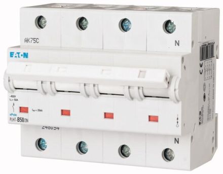 Eaton PLHT-B50/3N circuit breaker, 50A, 3p+N, B-Char , 248054