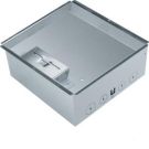 Hager UDKPQ06E Kompl-pak floor box including stainless steel Q06