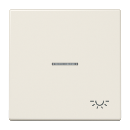 Jung LS990KO5L rocker switch 1-way with light guide, symbol light, Duroplast, LS series, white