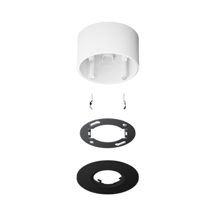 JUNG PMM-AP-SET-SWM mounting set KNX presence detector mini | surface-mounted | graphite black matt