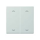 JUNG ENOLS995MPLG described EnOcean wireless wall transmitter LS | 4-way, arrows | light grey