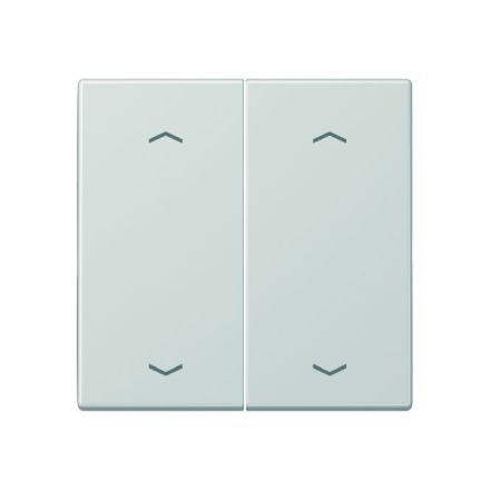 JUNG ENOLS995MPLG described EnOcean wireless wall transmitter LS | 4-way, arrows | light grey