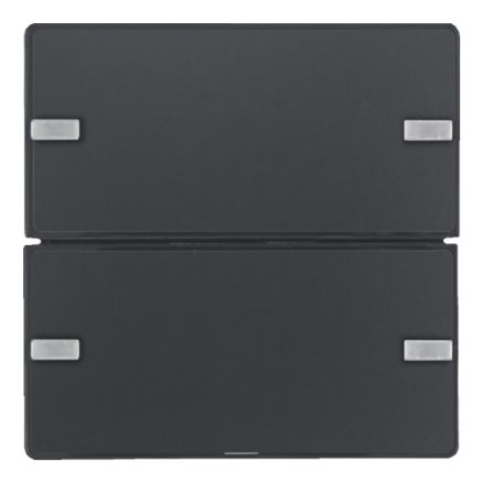 BERKER 80142326 KNX easy push button sensor comfort Q.1/Q.3 | 2-way | anthracite velvet lacquered