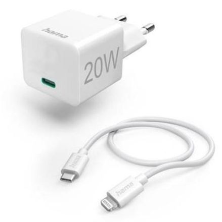 Hama 201620 with charging cable Lightning, 1.0m fast charger set