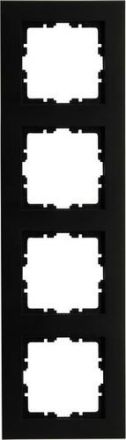 Kopp 407150007 HK07 PURE 4-way black matt cover frame
