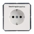 ELSO 205144 socket insert printed dishwasher 16A pure white