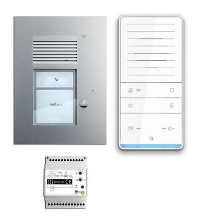 TCS PAUF011/001 flush-mounted for 1 residential unit audio intercom set