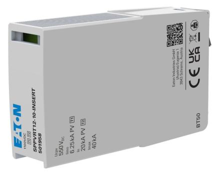 Eaton EP-501958 PV surge protection 1000V K1 and 2 combi tested interchangeable insert