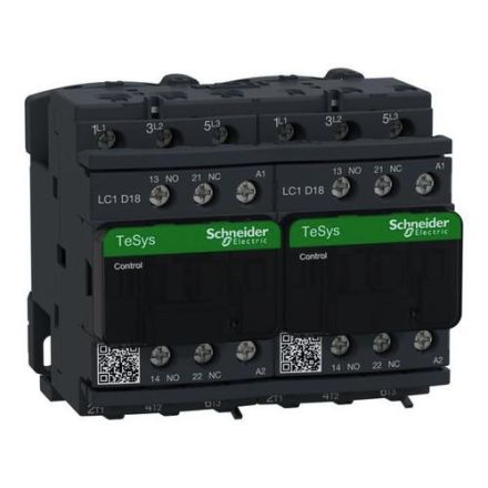Schneider Electric LC2D18F7 3-pole 18A 110V 50/60HZ reversing contactor