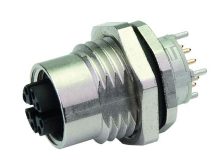 Telegärtner J80020A0121 One-piece rear panel mounting spacing 6.7mm panel socket X-coded Cat.6A