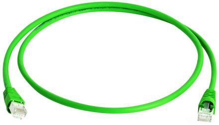 Telegärtner L00006A0037 FS500 LSZH green 1: 1 Cat.6A-ISO 15.0m patch cable S/FTP MP8