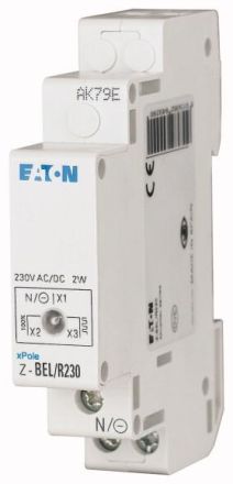 Eaton Z-BEL/G230 single light, 230AC/DC, green, 284930