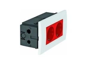 OBO Bettermann SDE-RW D0RT2 module 45 2-way 84x140x59mm socket unit, 6119409