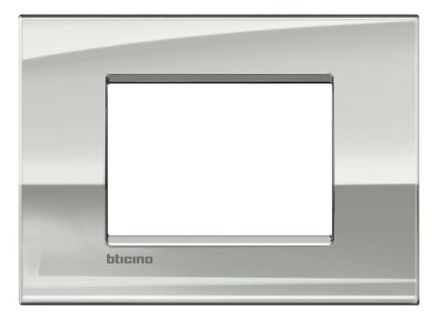 Bticino LNC4803PL AIR frame PALLADIUM 3-module, (grey)