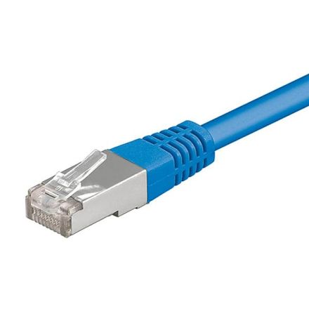 EsyLux EQ10019999 connection cable RJ45 10.0m blue patch cable