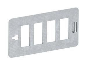 OBO Bettermann CP45-TP 4SI for 4 connectors carrier plate snap-in, 6108026