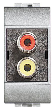 Bticino NT4269R Tech Chinch socket 2f.red yellow