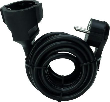 PROTEC.class 05105798 PSKFL2s H05VV-F 2m black protective contact flat plug
