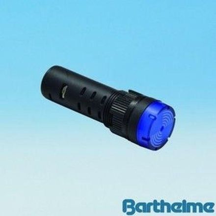 Barthelme 58901211 16mm EBD 19x55mm red flashing 12VAC/DC LED signal light