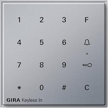 Gira 260565 Gira Keyless In Code Keypad Gira TX_44 (WG UP) Color Alu