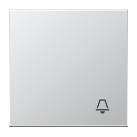 Jung AL2990K rocker switch 1-way, symbol bell, series LS, aluminium