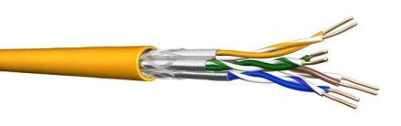 Draka Comteq UC1200 HS23 C7A S/FTP 4P LSHF TR500 data cable UC1200 melon yellow Dca