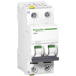 Schneider Electric A9F07602 IC60H 1pole+N C2A circuit breaker