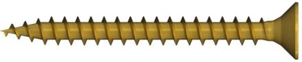 Reisser X09250S122-0500604-1 R2 plus-X chipboard screws, Flaseko, TX25, full thread, ETA, 5.0 x 60, steel, galvanized, yellow, 1x sliding, pack of 200