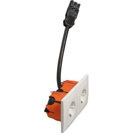 Hochköpper 76321 D 11.6612/672.02 SI WN30 LD double socket SCHUKO