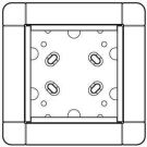 Ritto 1881130 flush-mounted frame 1 module slot, titanium