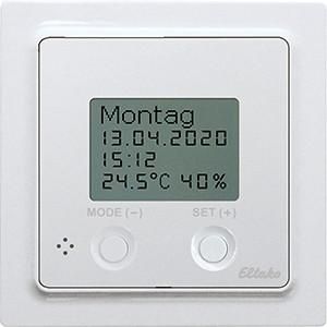 Eltako 30055801 FUTH55ED/12-24VUC-wg pure white glossy wireless sensor