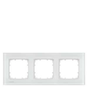 Siemens 5TG1203-1 frame 3-way glass white
