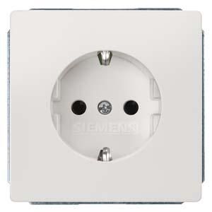 Siemens 5UB1855 SCHUKO socket titanium white
