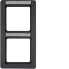 Berker 10126016 frame with label field anthracite including Berker Q.1