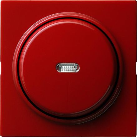 Gira 012043 button changeover cover + straight control S-Color red