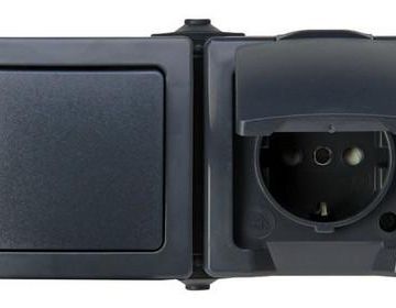 Kopp 138615002 NAUTIC anthracite surface-mounted housing