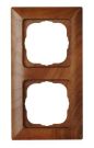 Kopp 306635061 MILANO 2-way walnut cover frame
