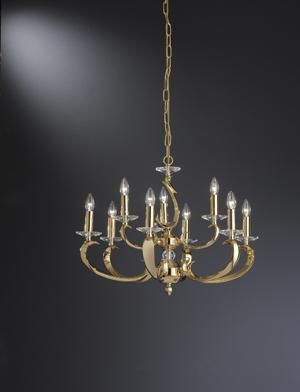 Brumberg 50805050 pendant light, gold E14, 9x40W max.