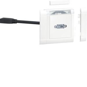 TEHALIT GMSET019016 HDMI traffic white multimedia connection set