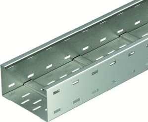 OBO Bettermann WKSG 150 perforated VA4301 110x500mm wide span cable tray, 6098173