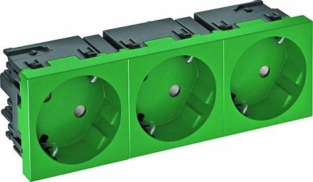OBO Bettermann 6120507 33° 3-f. Connect 45 250V 10/16A RAL6029 socket SCHUKO