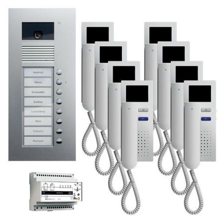 TCS PVU1680-0010 8 buttons UP hands-free video:pack8 color 8-family house set