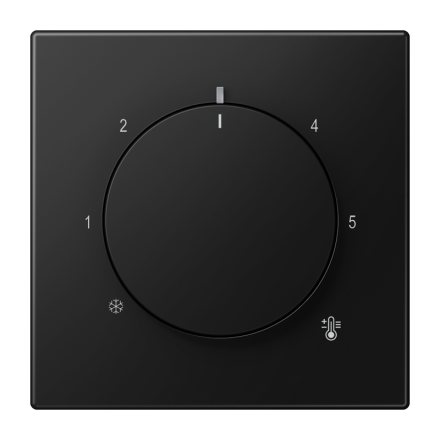 Jung LS1749BFSWM cover for room temperature controller inserts, LS series, graphite black matt