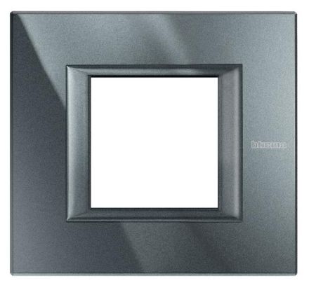 Bticino HA4802HS AXOLUTE frame 1-way BLACK ALU, (anthracite)